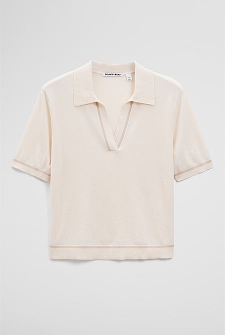 Cashmere Blend Short Sleeve Knit