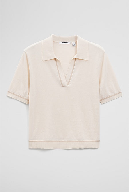 Cashmere Blend Short Sleeve Knit