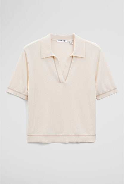 Cashmere Blend Short Sleeve Knit