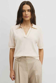 Cashmere Blend Short Sleeve Knit