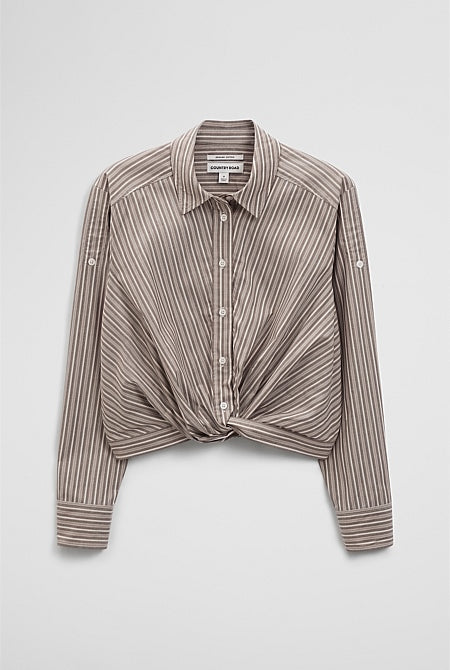 Twist Crop Shirt