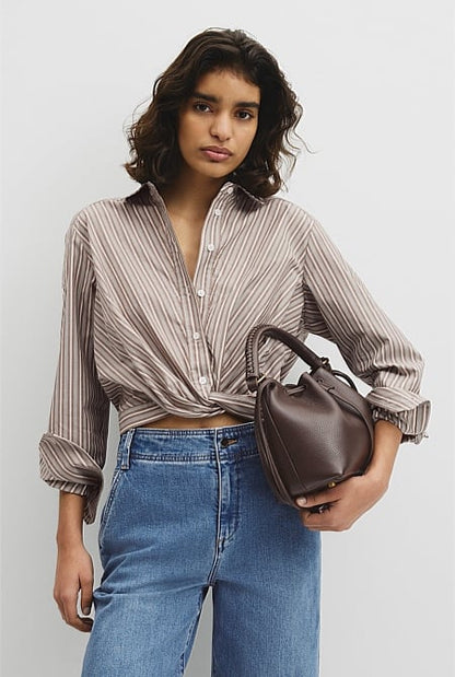 Twist Crop Shirt