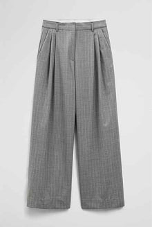 Wool Blend Tailored Pinstripe Pant