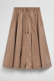 Parachute Midi Zip Skirt