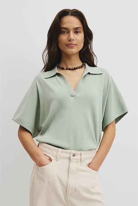 Compact Knit Polo