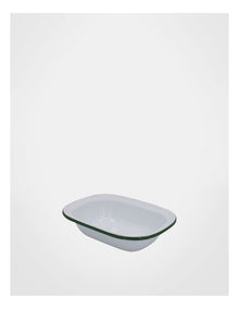 Enamel Oblong Pie Dish 20cm
