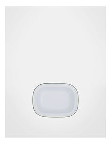 Enamel Oblong Pie Dish 20cm