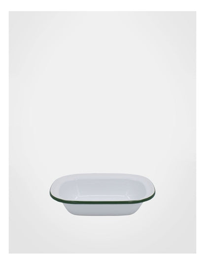 Enamel Oblong Pie Dish 20cm