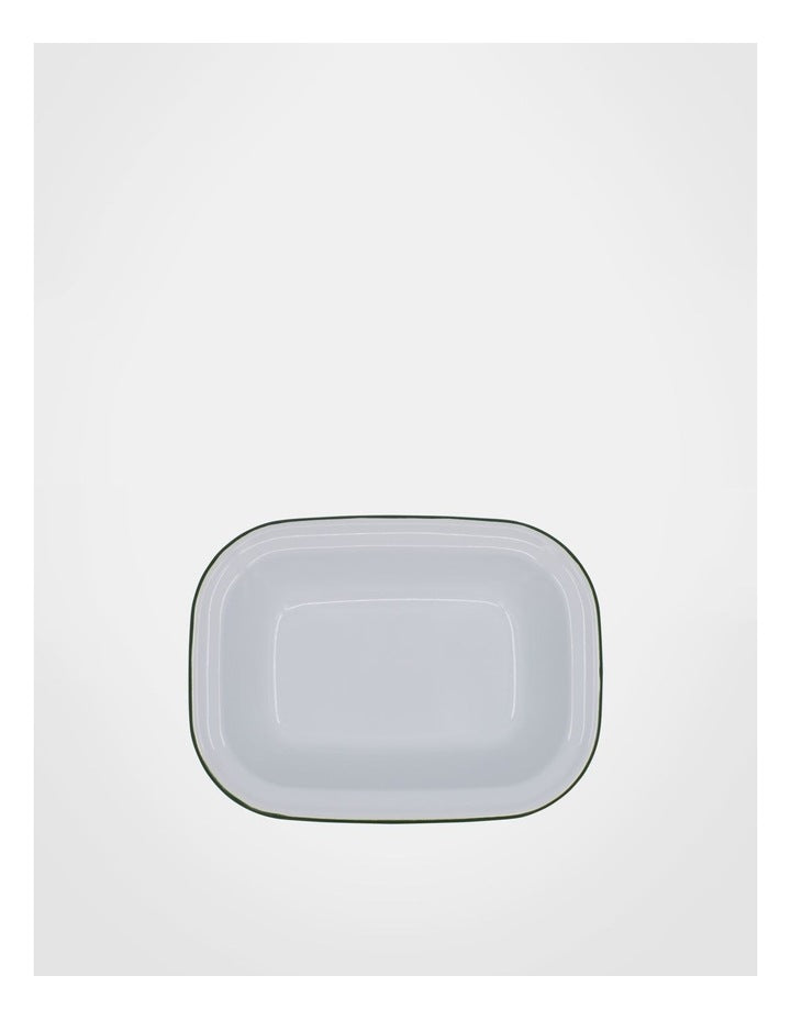 Enamel Oblong Pie Dish 24cm