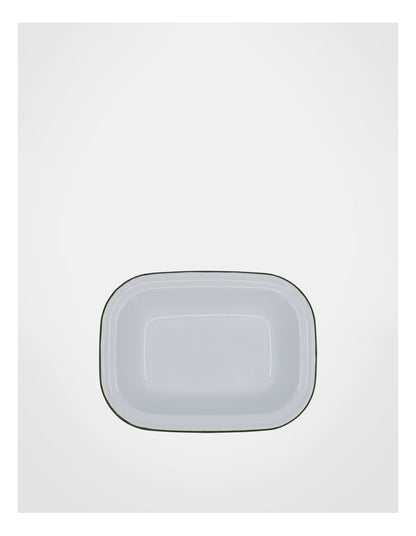 Enamel Oblong Pie Dish 24cm