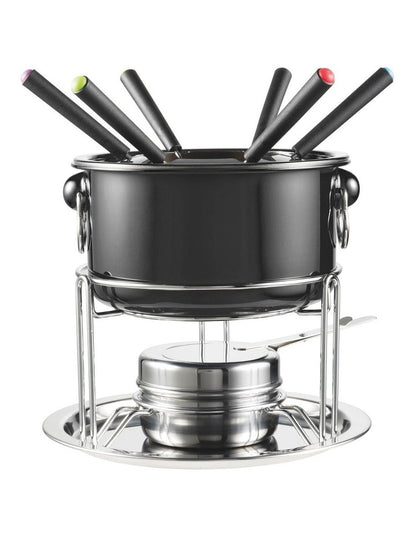 Essentials Fondue 6 Person Set - Black