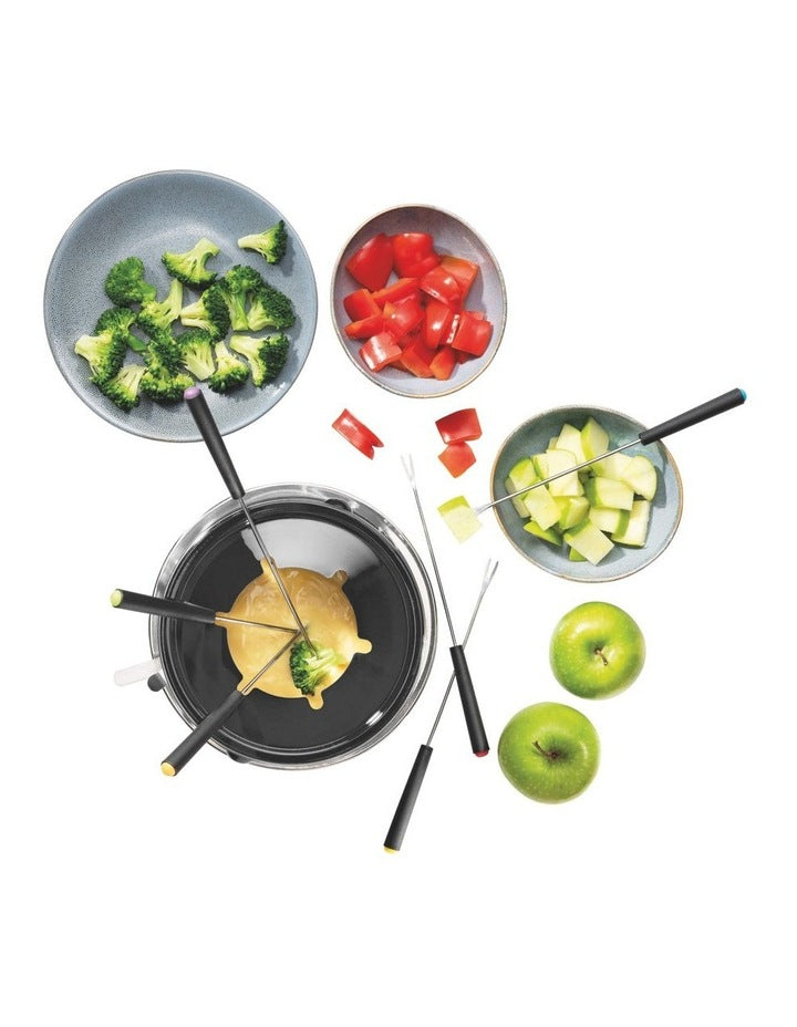 Essentials Fondue 6 Person Set - Black