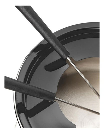 Essentials Fondue 6 Person Set - Black