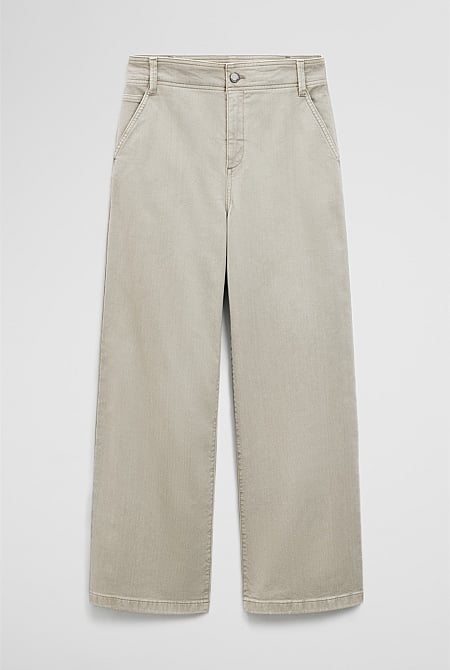 Refined High Rise Wide Leg Jean