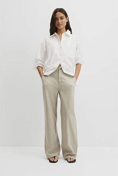 Refined High Rise Wide Leg Jean