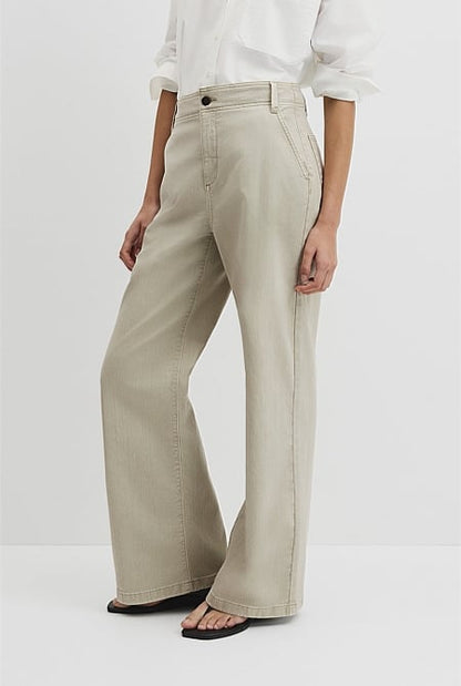 Refined High Rise Wide Leg Jean
