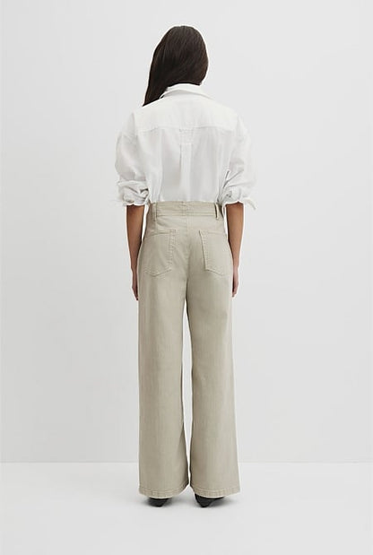 Refined High Rise Wide Leg Jean
