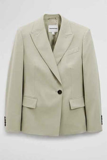 Wool Blend Wrap Blazer