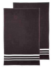 Terry Kitchen Towel 2 Pack in Black