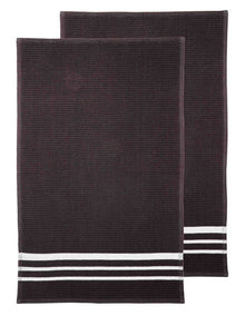 Terry Kitchen Towel 2 Pack in Black