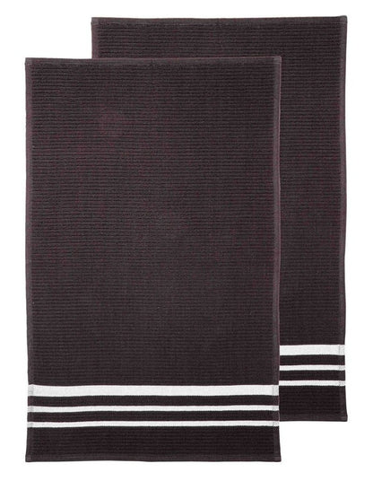 Terry Kitchen Towel 2 Pack in Black