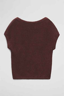 Organically Grown Cotton Asymmetric Tape Knit T-Shirt