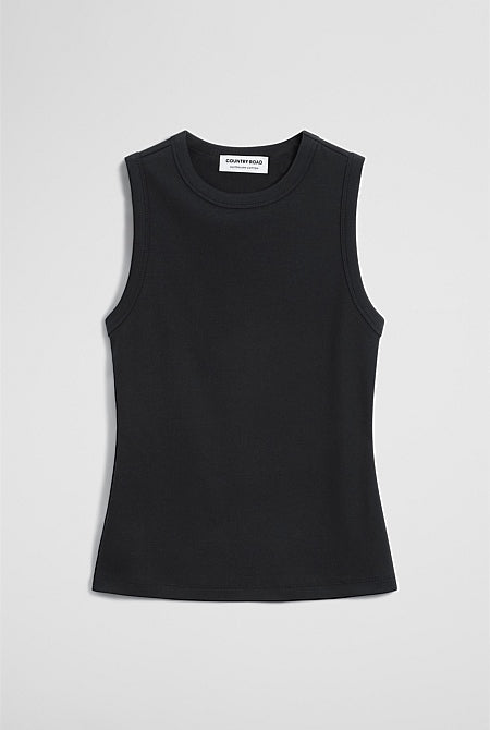 Australian Cotton High Neck Tank