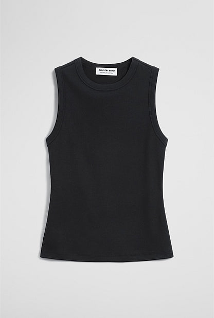 Australian Cotton High Neck Tank