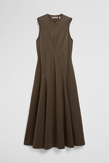 Panel Zip Neck Ponte Dress