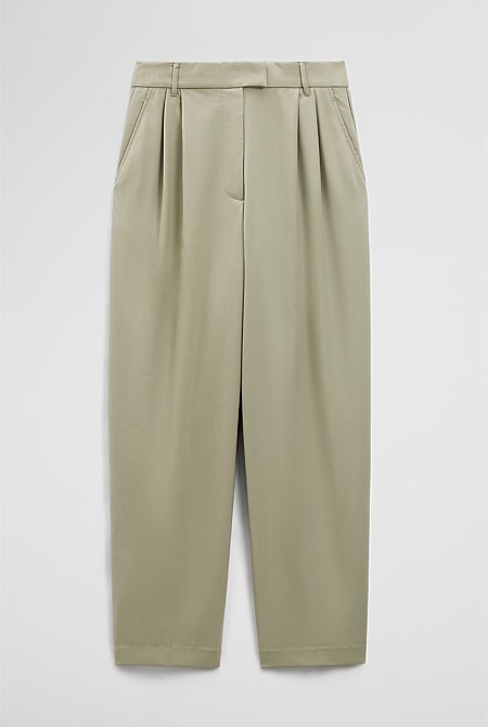 Wool Blend Tailored Pant