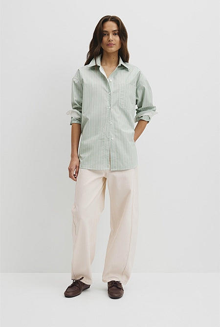 Stripe Poplin Shirt