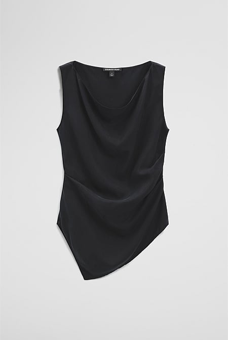 Asymmetrical Hem Blouse