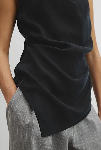 Asymmetrical Hem Blouse