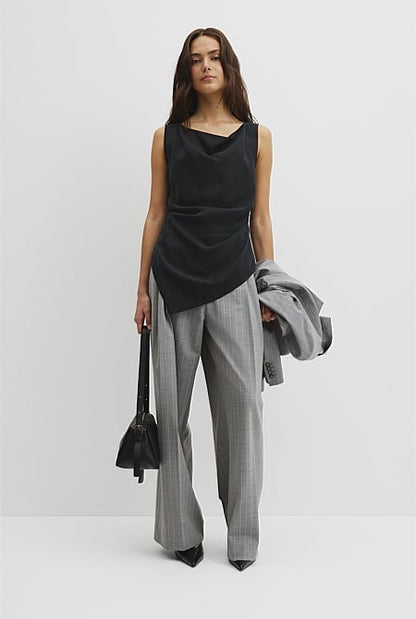 Asymmetrical Hem Blouse