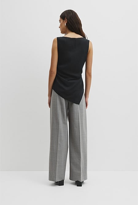 Asymmetrical Hem Blouse