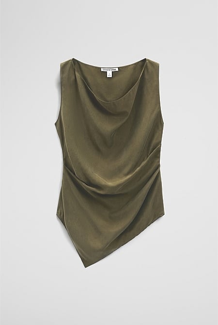 Asymmetrical Hem Blouse