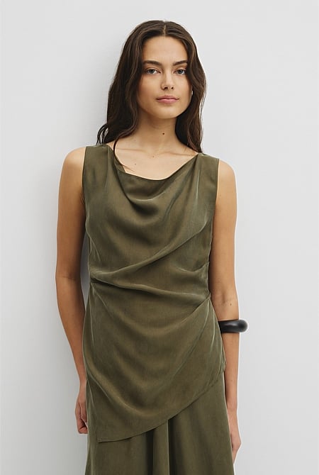 Asymmetrical Hem Blouse