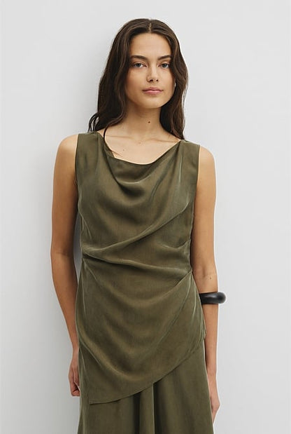 Asymmetrical Hem Blouse