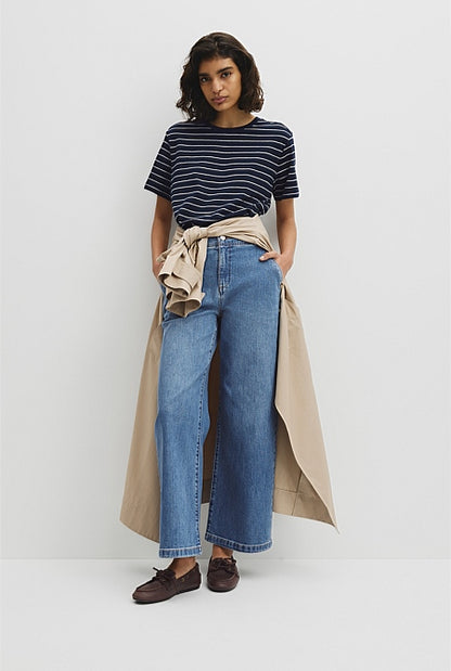 Stripe Textured Slub T-Shirt