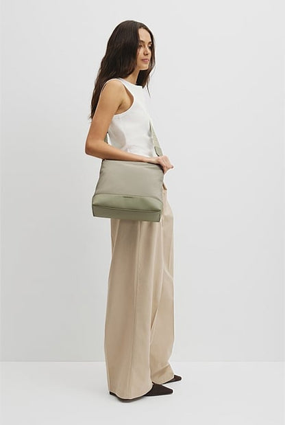 Soft Top Zip Crossbody Bag