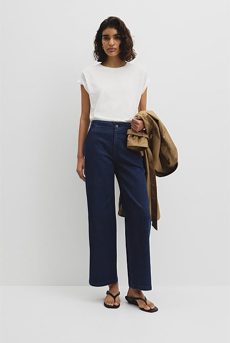Refined High Rise Wide Leg Jean