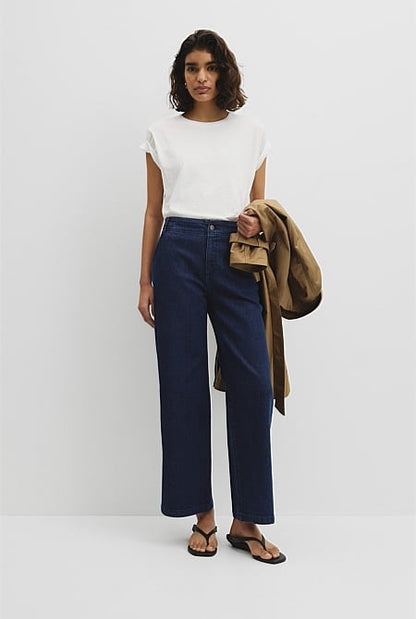 Refined High Rise Wide Leg Jean
