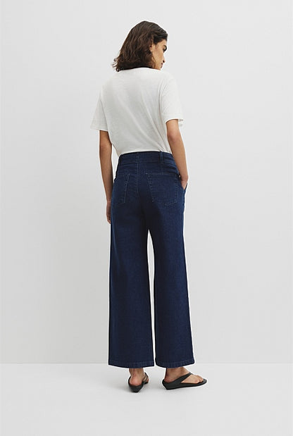 Refined High Rise Wide Leg Jean