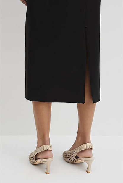 Zip Pencil Skirt