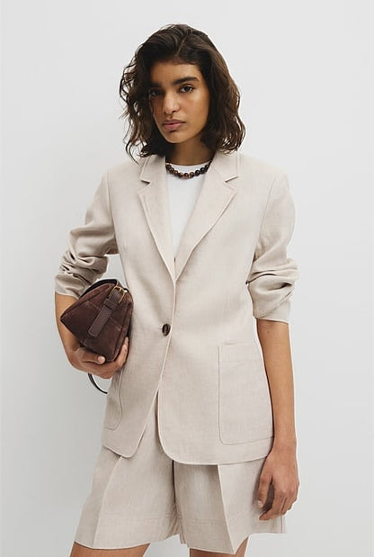Linen Relaxed Blazer