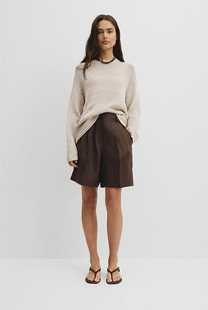 Organically Grown Cotton Tape Yarn Sweater