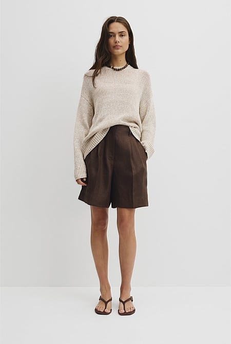 Organically Grown Cotton Tape Yarn Sweater