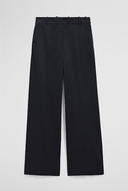 Cotton Sateen Wide Pant