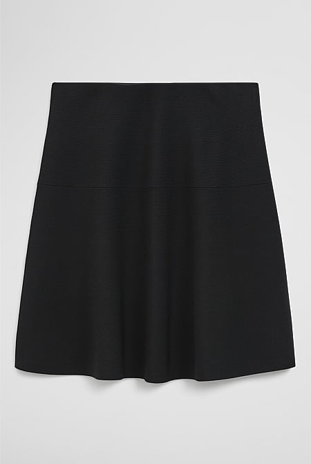 Compact Knit Mini Skirt