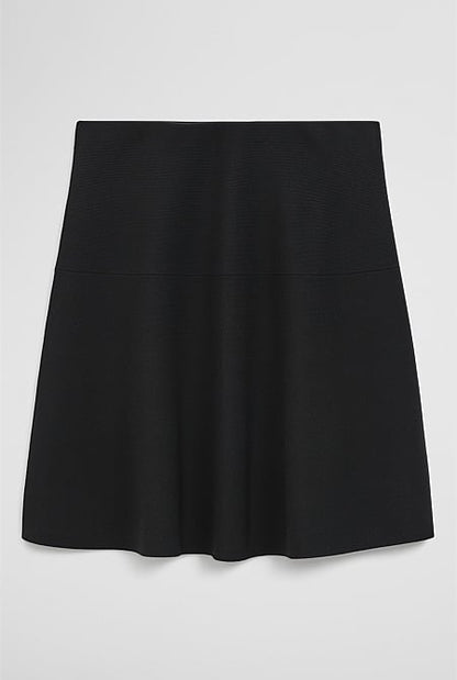 Compact Knit Mini Skirt